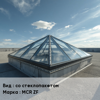 Зенитные фонари со стеклопакетом MCR ZF